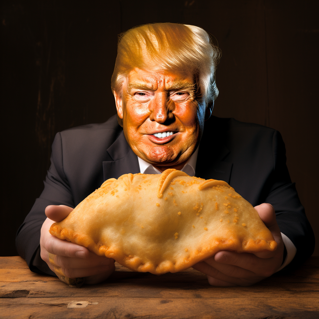 Donald Trump as an empanada