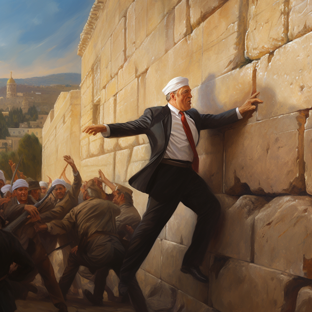 Donald Trump saving Israel photo