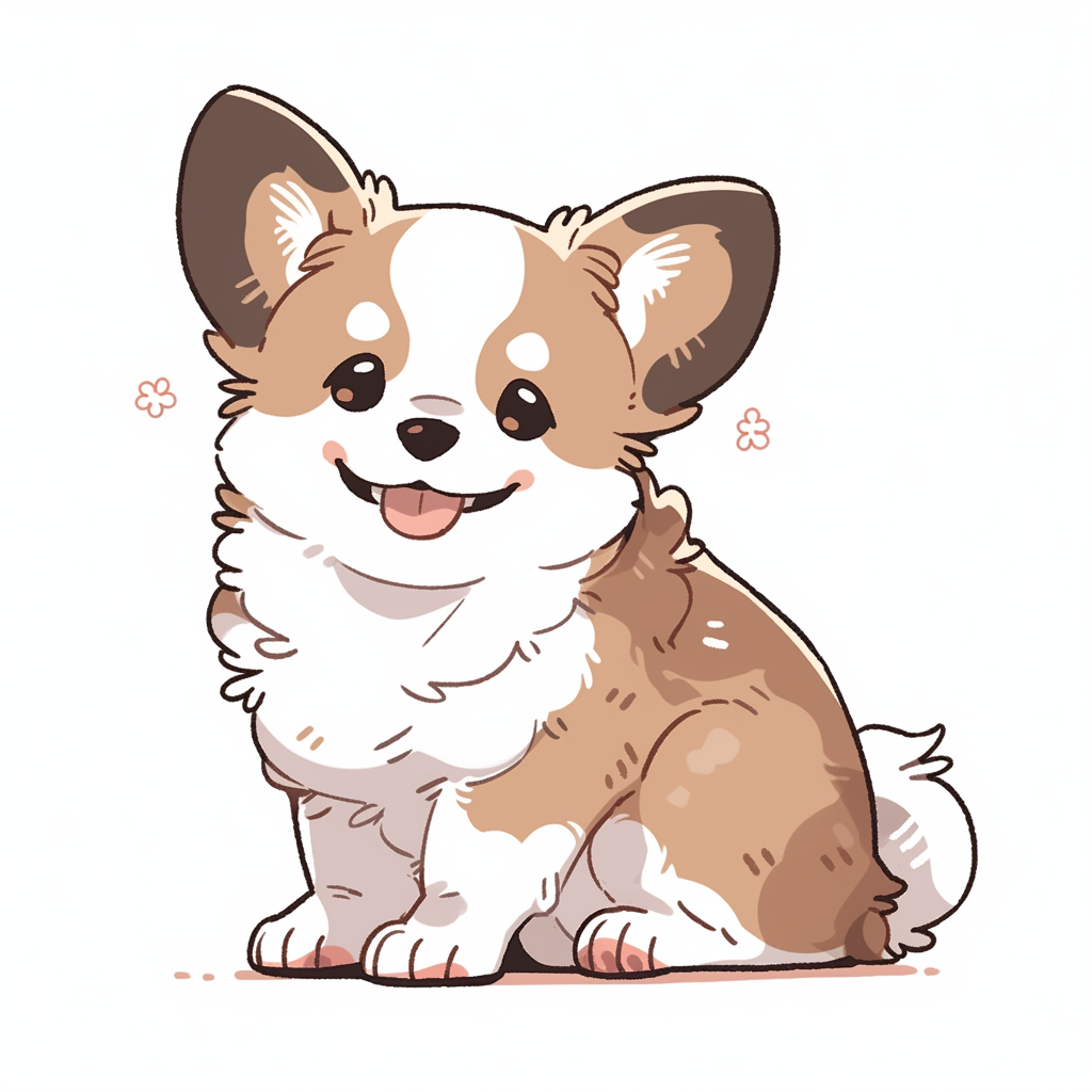 Cute cattle dog character design