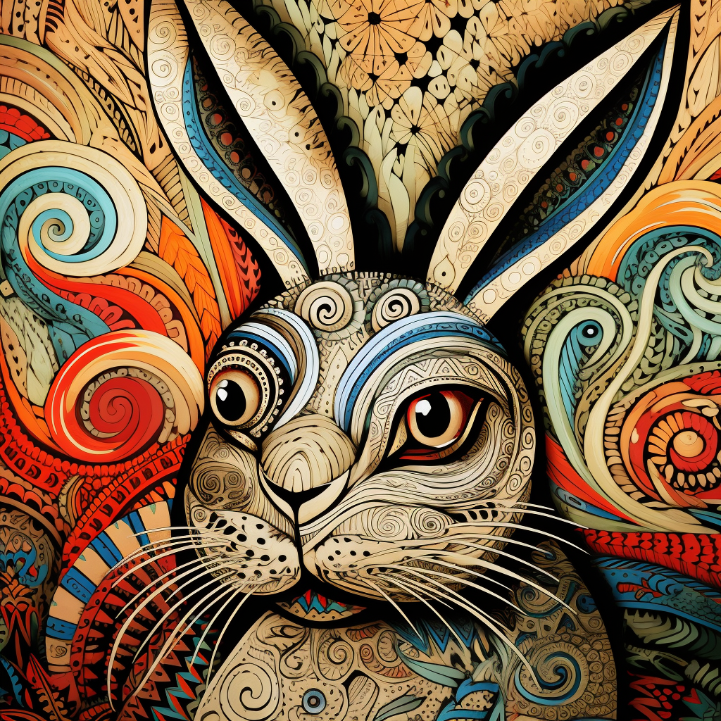 Doodle Rabbit Illustration