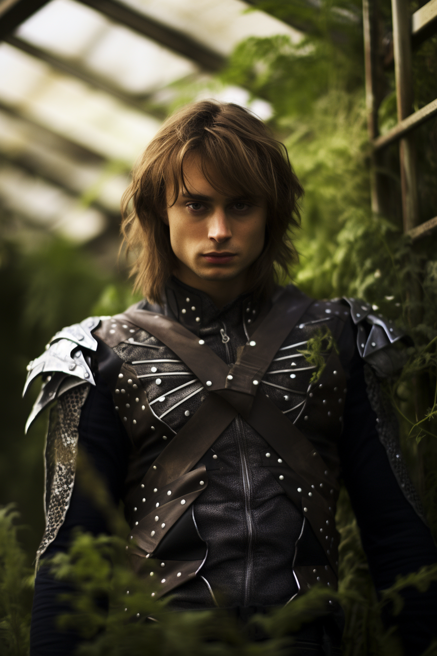 Douglas Booth in Alien Suit