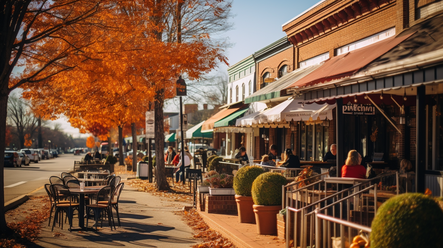 Thanksgiving festivities in downtown North Carolina