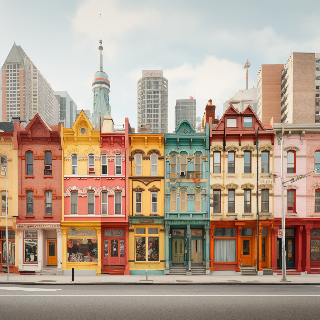 Downtown Toronto in Wes Anderson Style