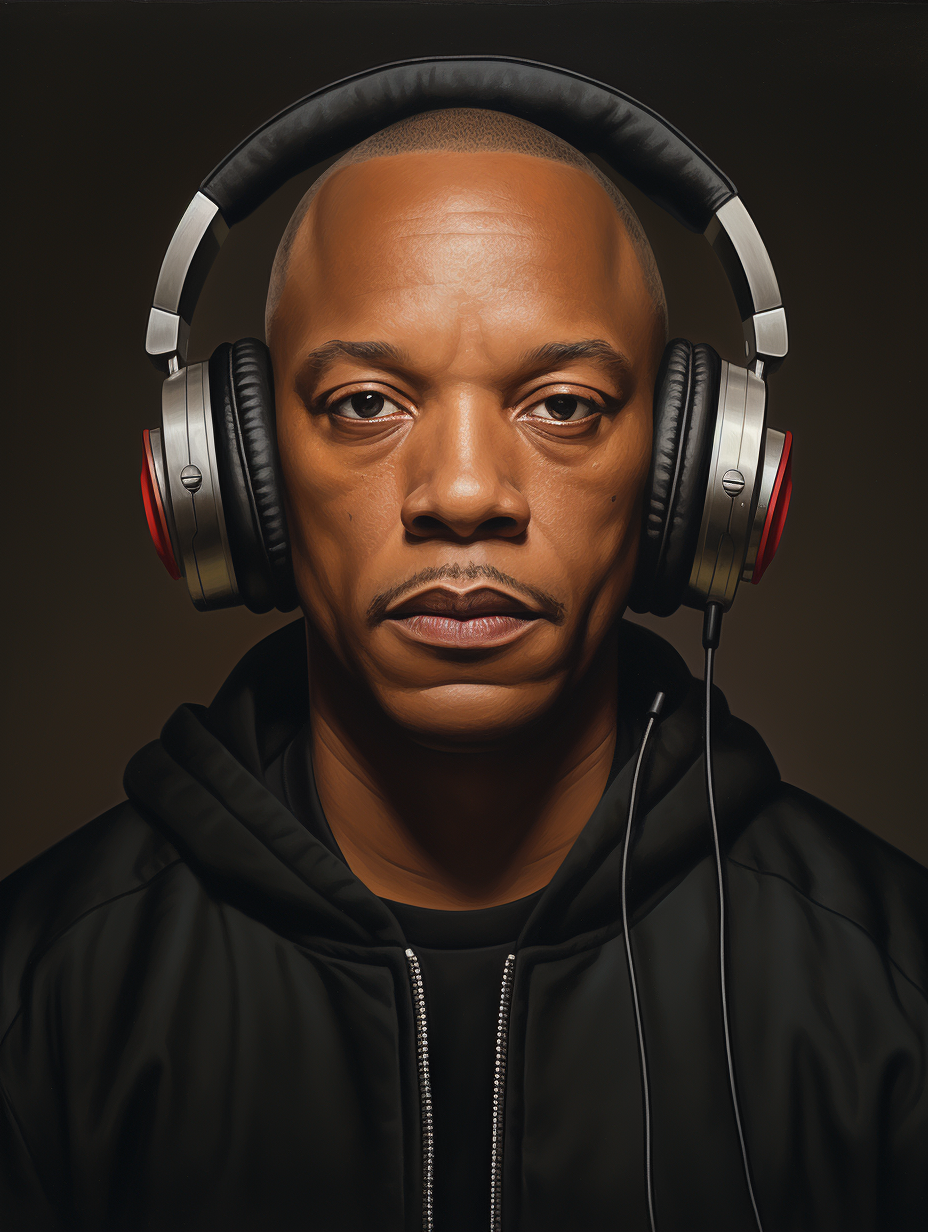 Artistic portrait of Dr. Dre