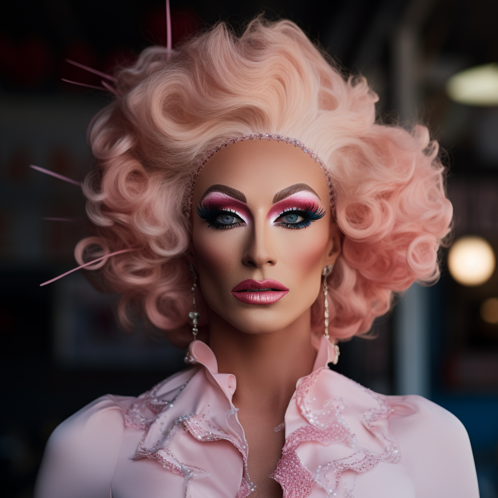 Stunning Drag Queen Headshot Artistic Image