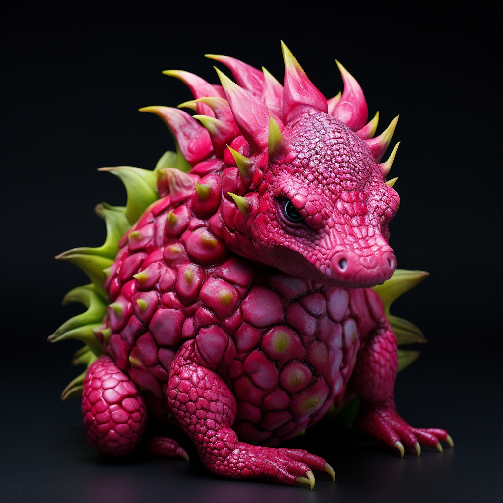 Realistic dragon fruit cosplay in China