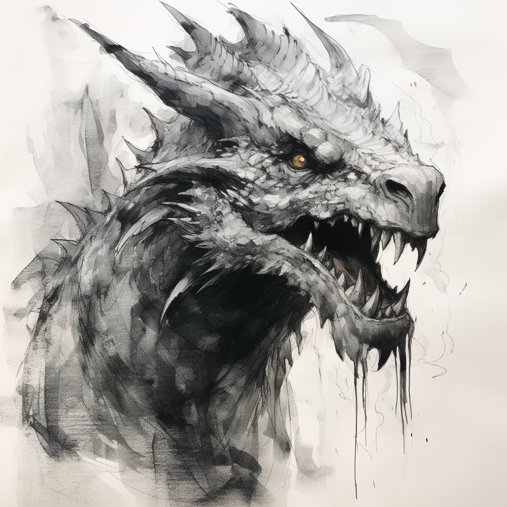 Dragon from Game of Thrones Artwork