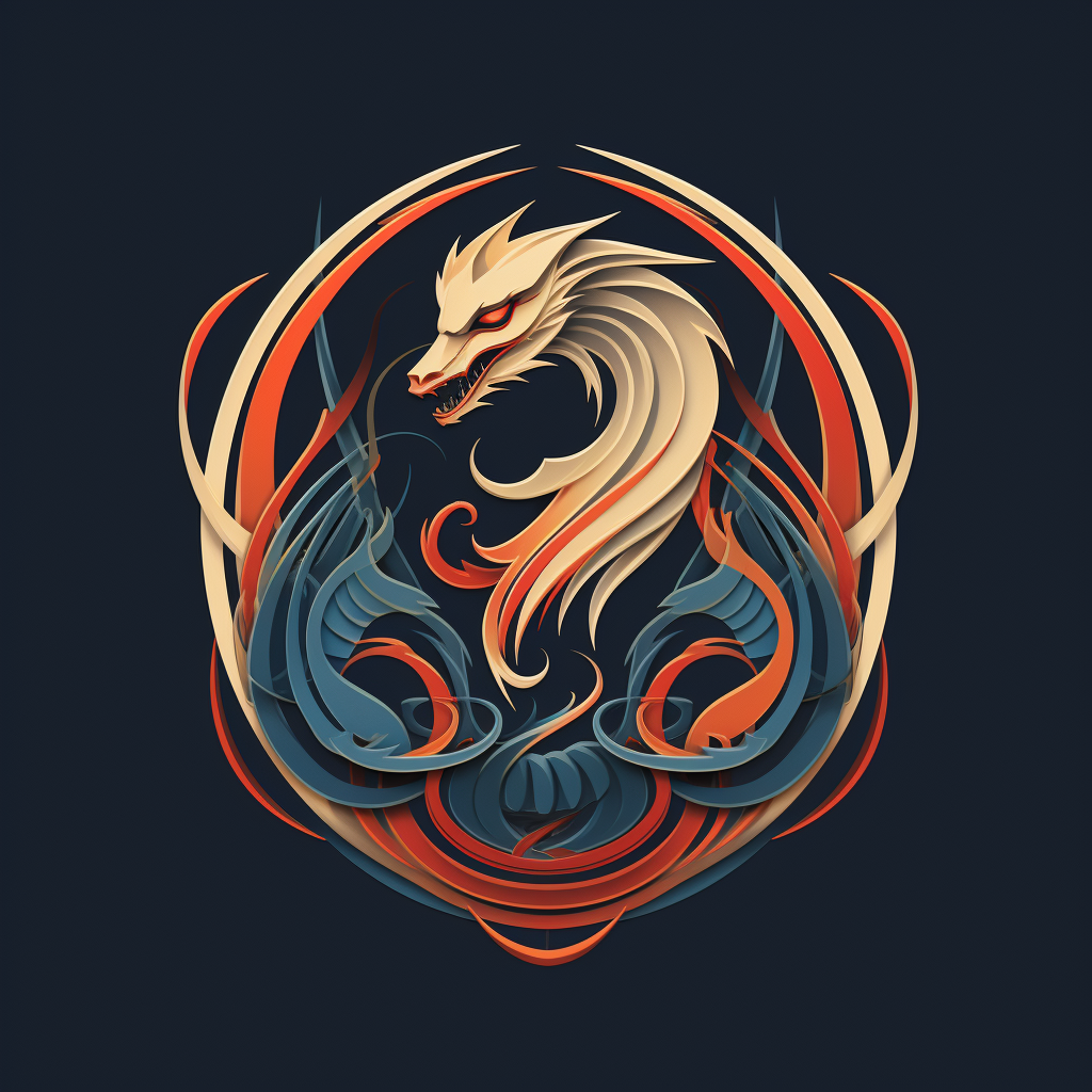 Dragon logo representing strength and longevity