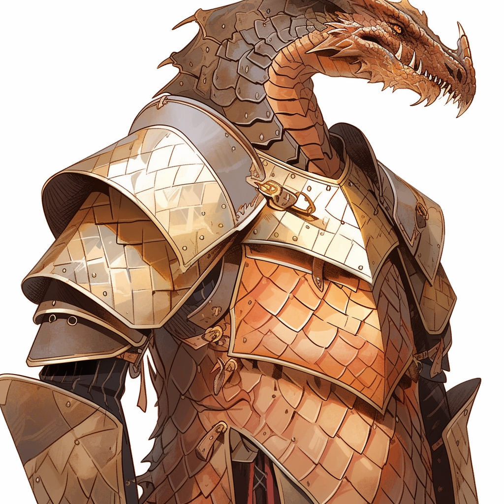 Dragon Medieval Armor Front View