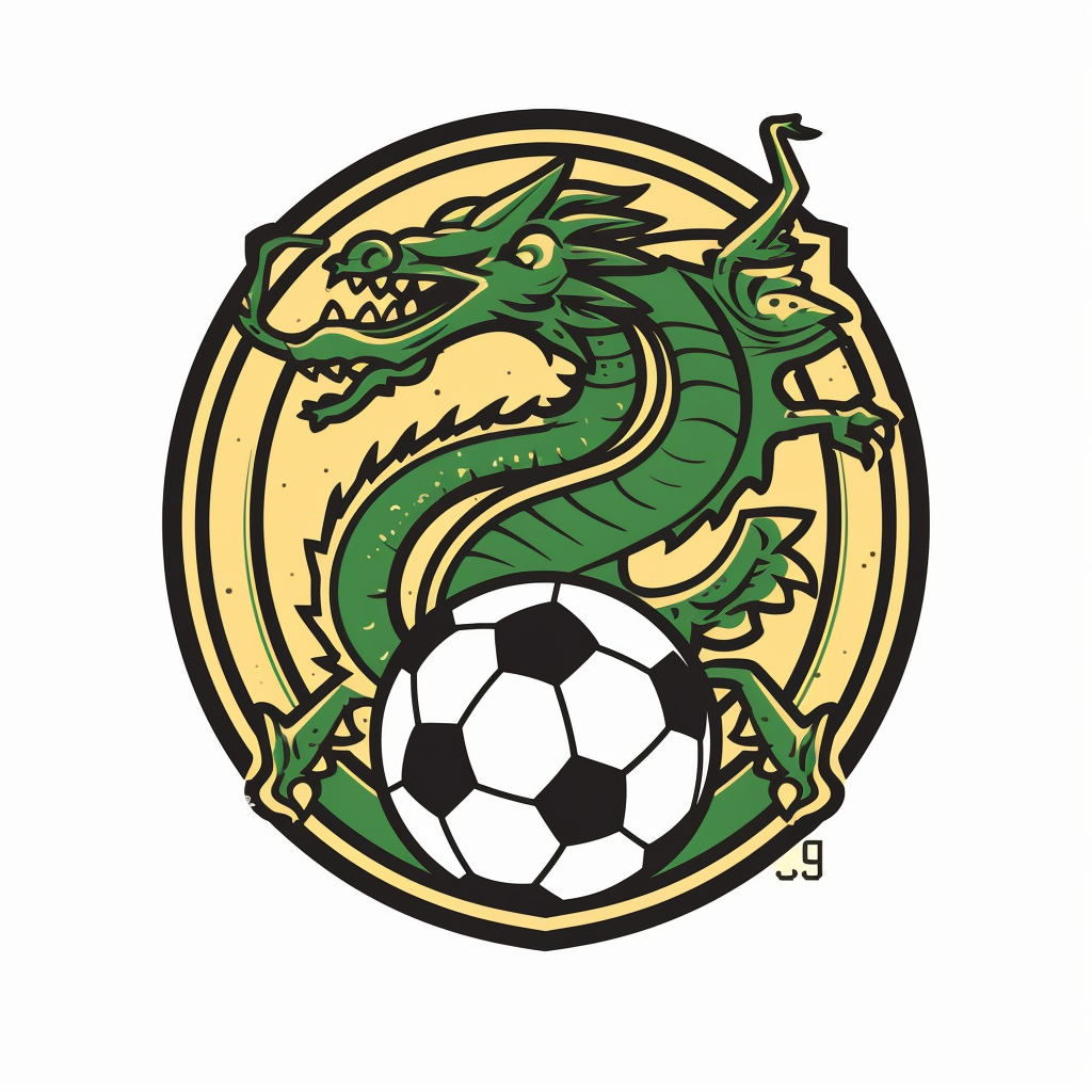 Dragon soccer logo SVG cut file