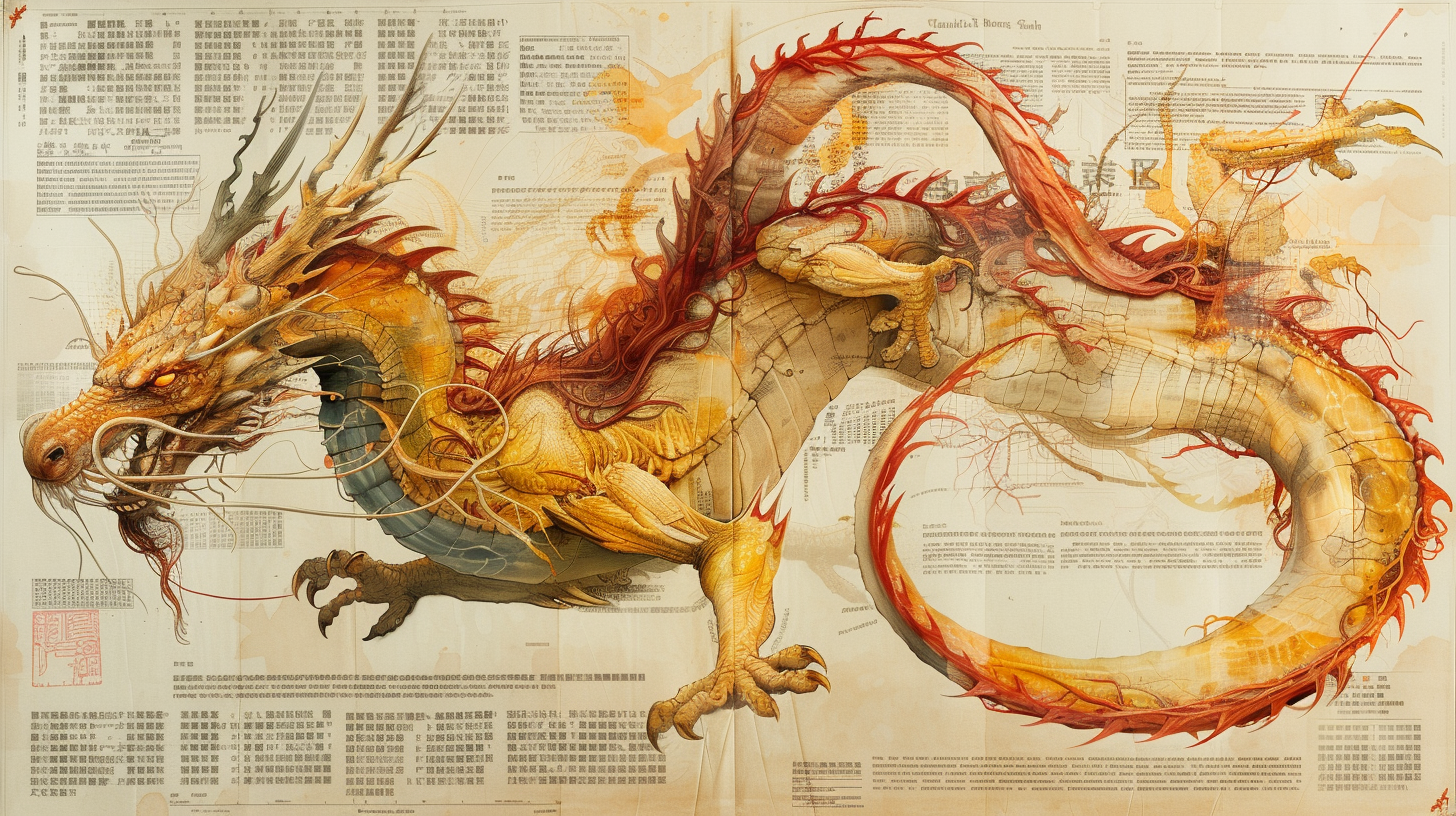 Chinese Dragon Anatomy Complex Creature