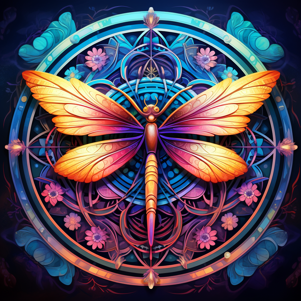 Dragonfly Mandala Artwork