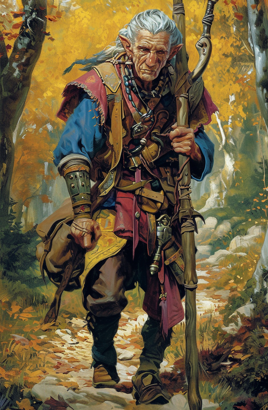 Dragonlance Kender in Autumn Forest