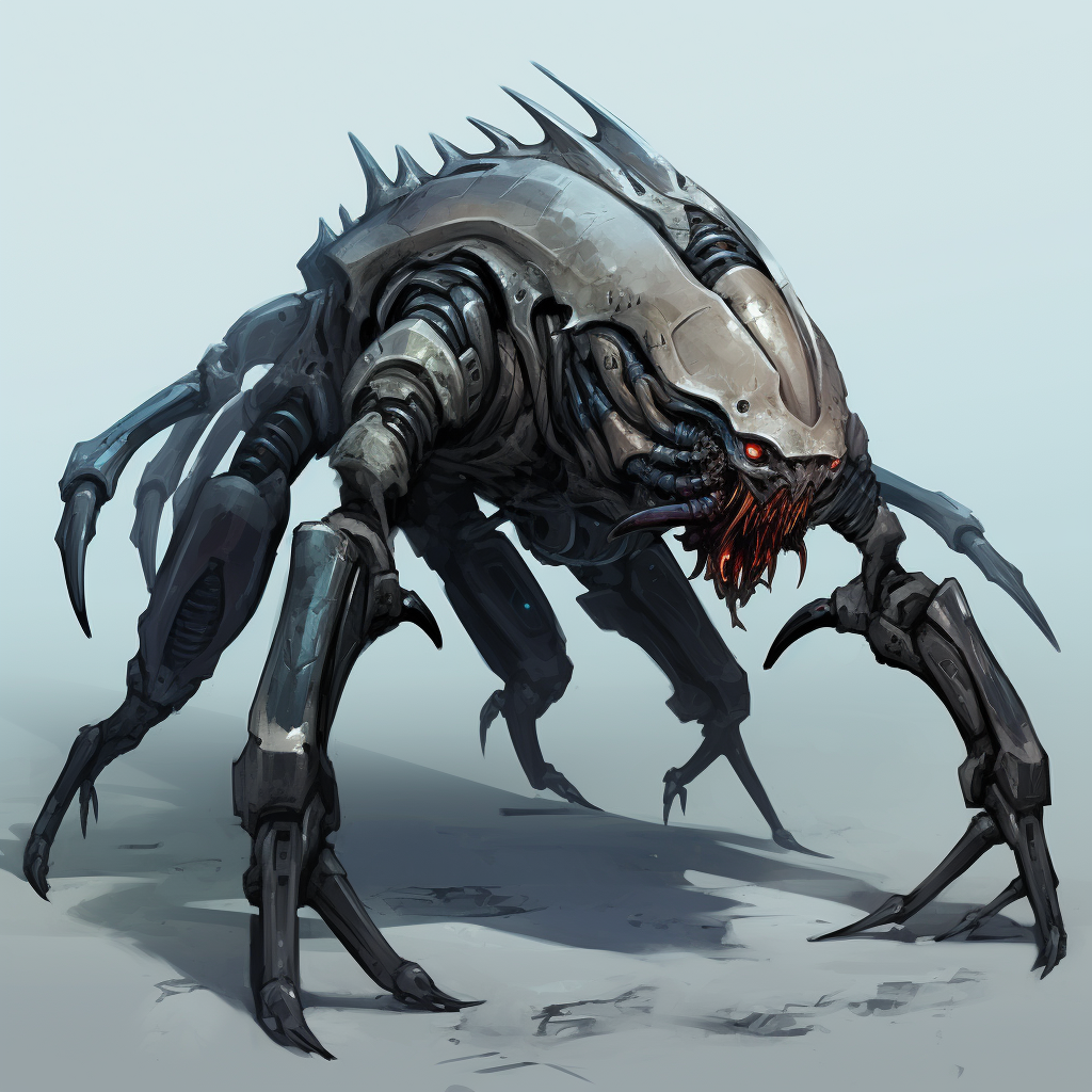 Menacing organic creature representing The Drakaris Empire