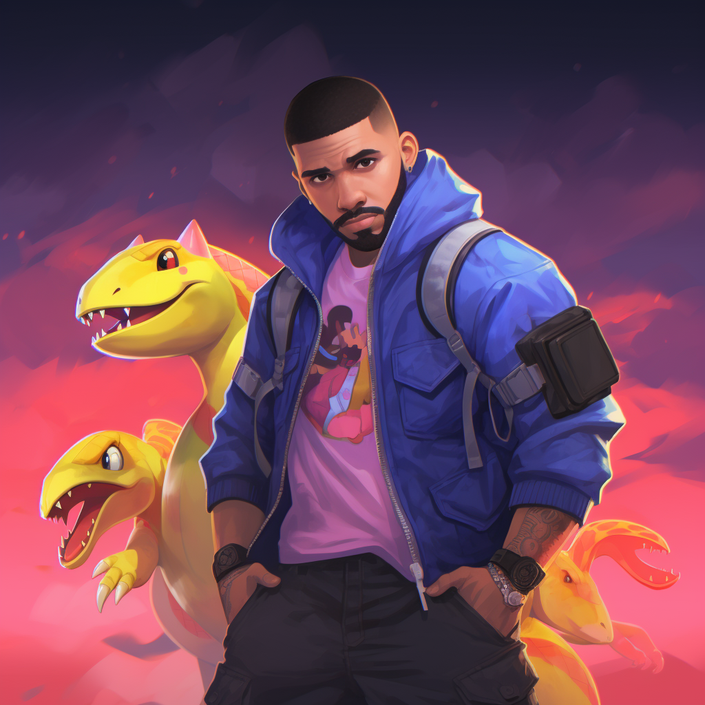 Drake as a Pokémon Trainer