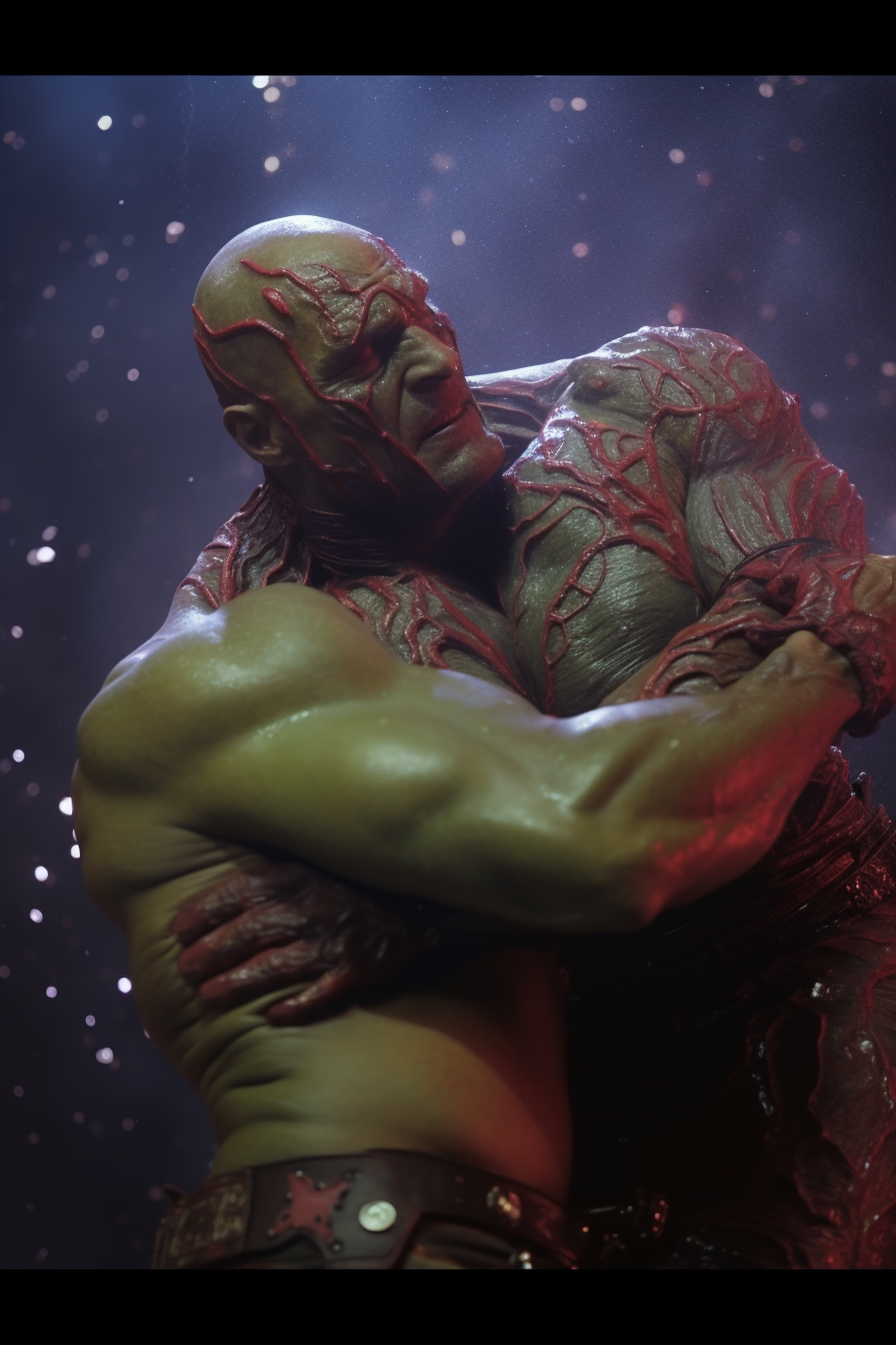 Dave Bautista as Drax Hand Crash