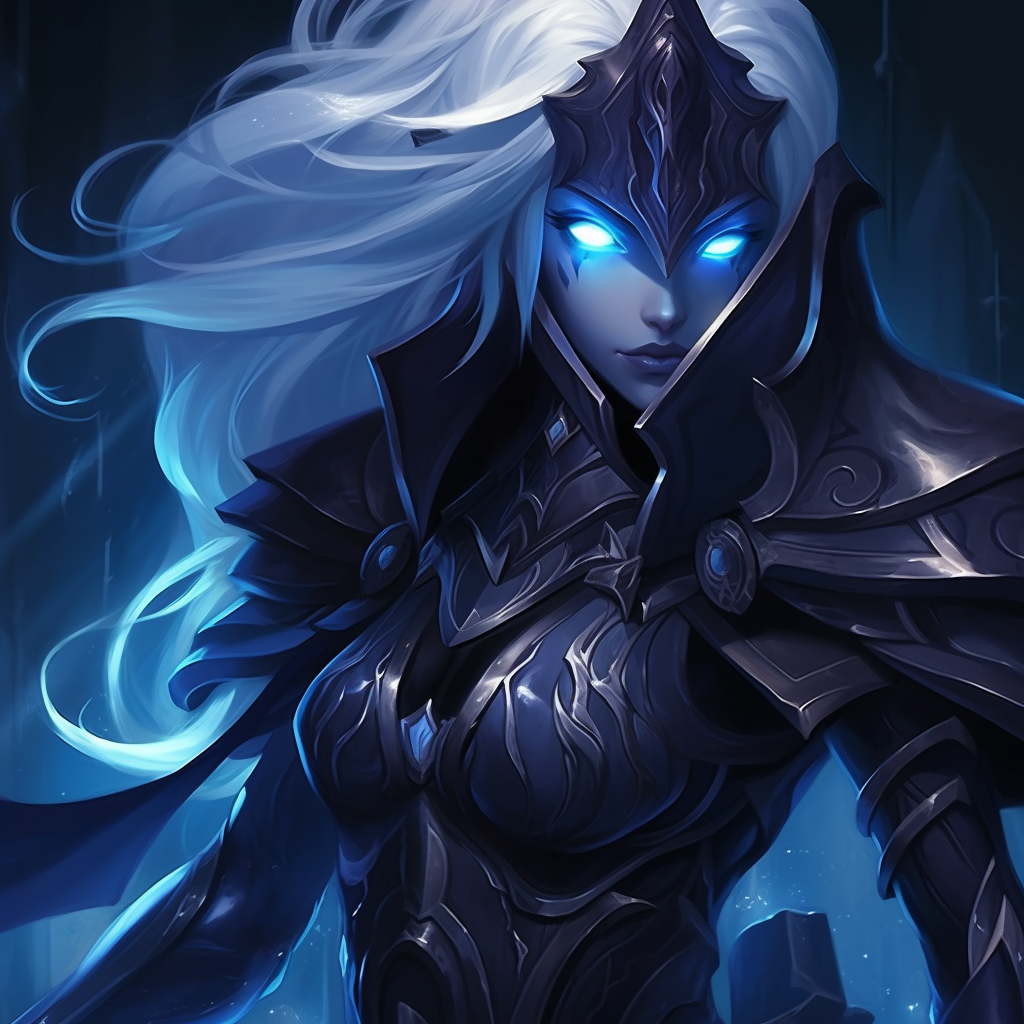 Drow Paladin League of Legends Artstyle