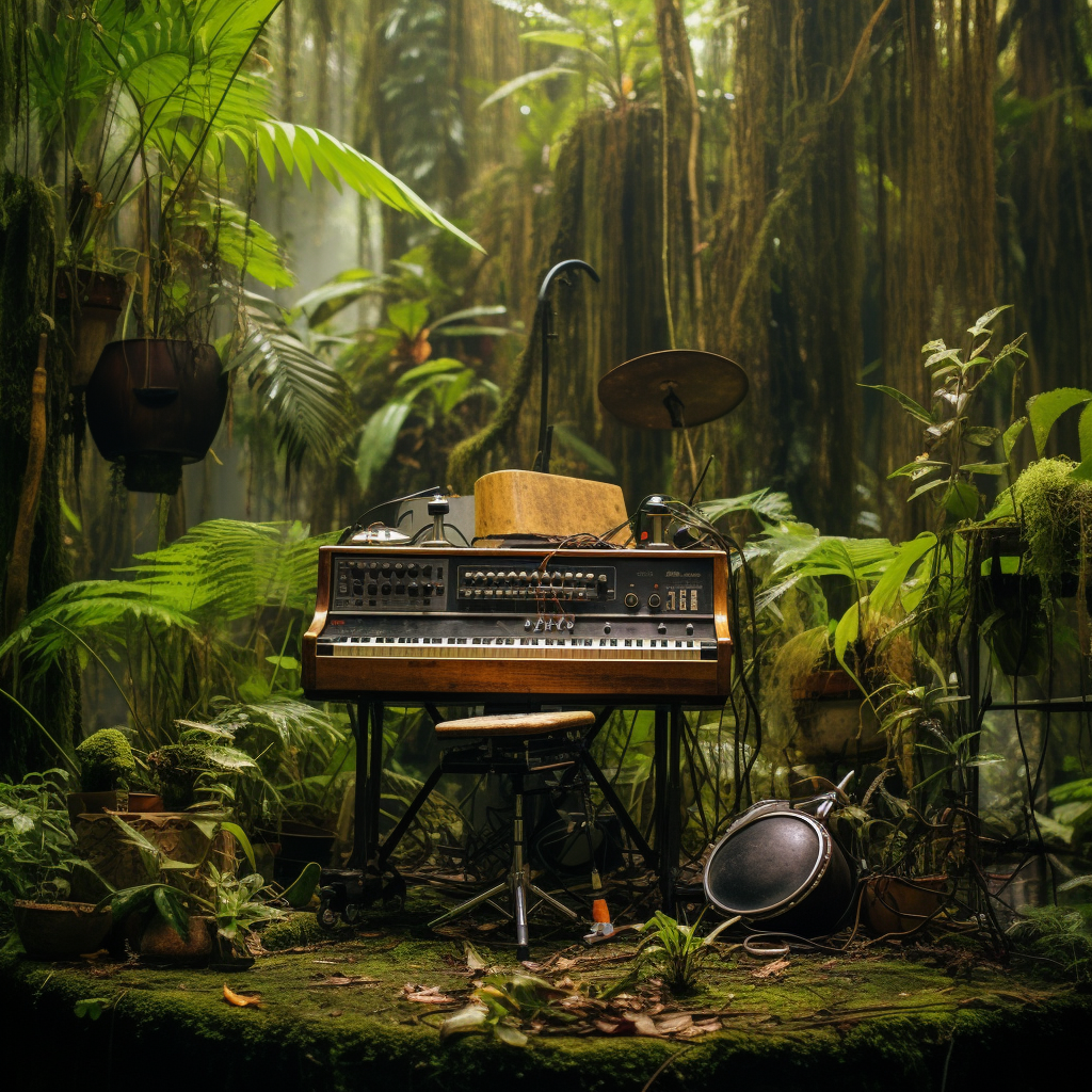 Musical Instruments in Mossy Jungle