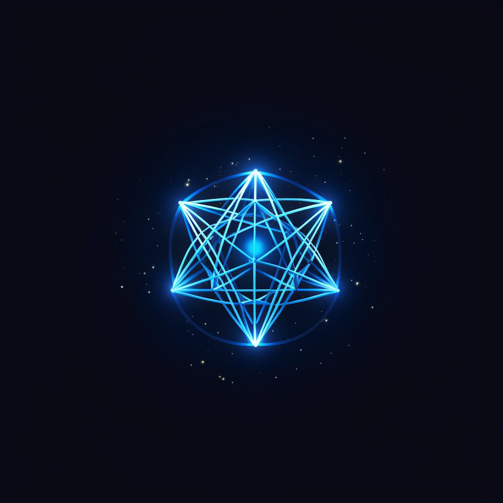 Logo for DSTAR- optical fiber, lasers, and merkaba