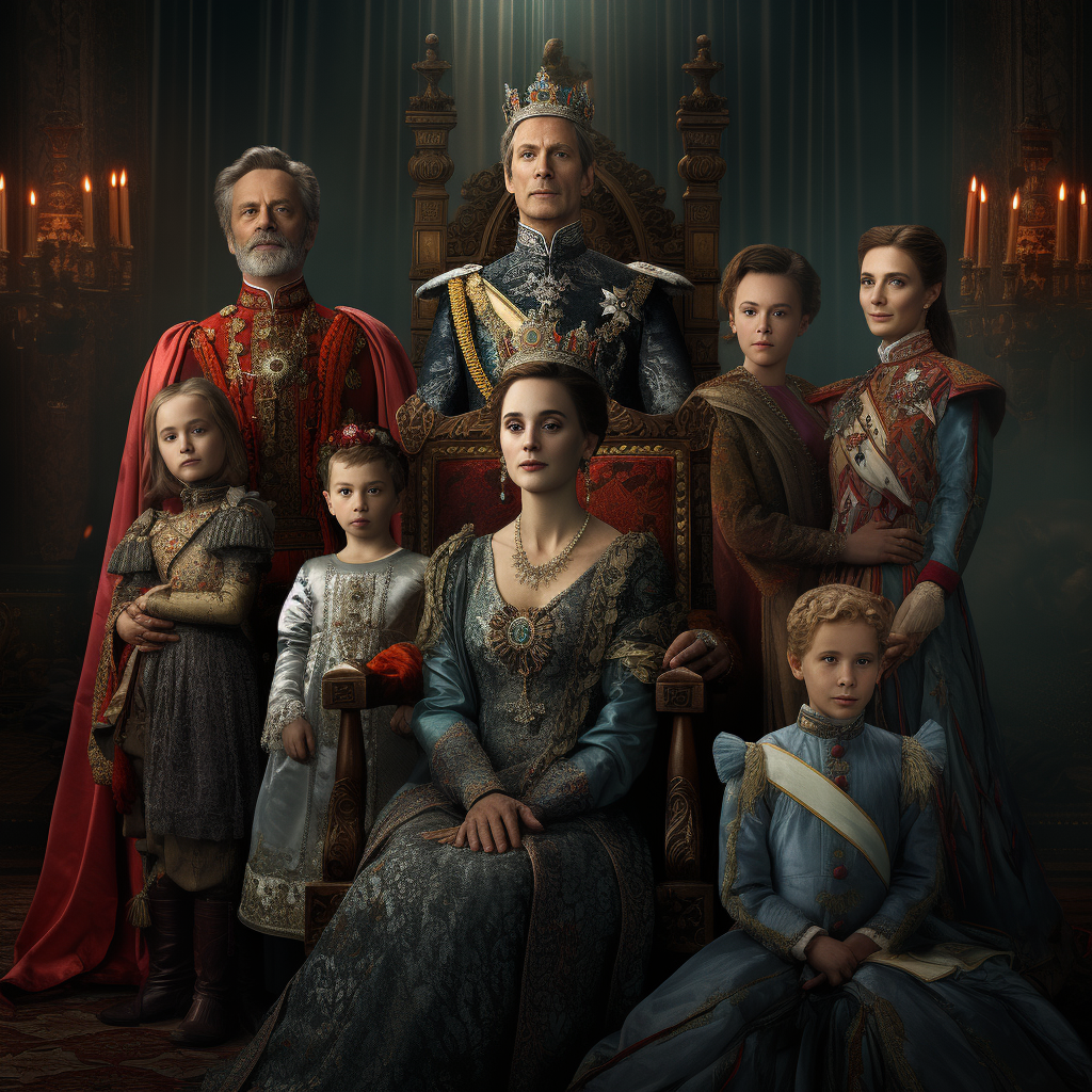 Duchesses on Thrones in House Colors