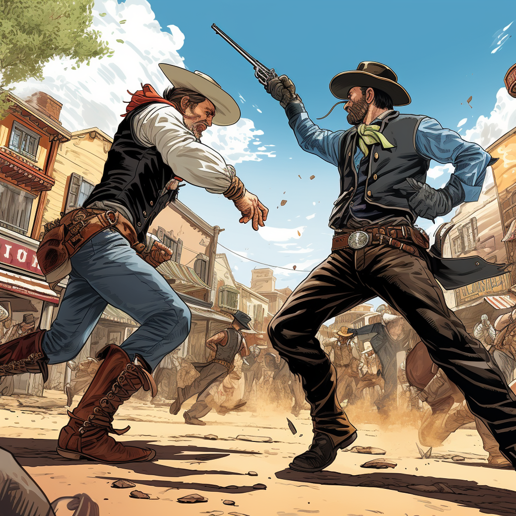 Wild West Duel Cowboys Subway Sandwich