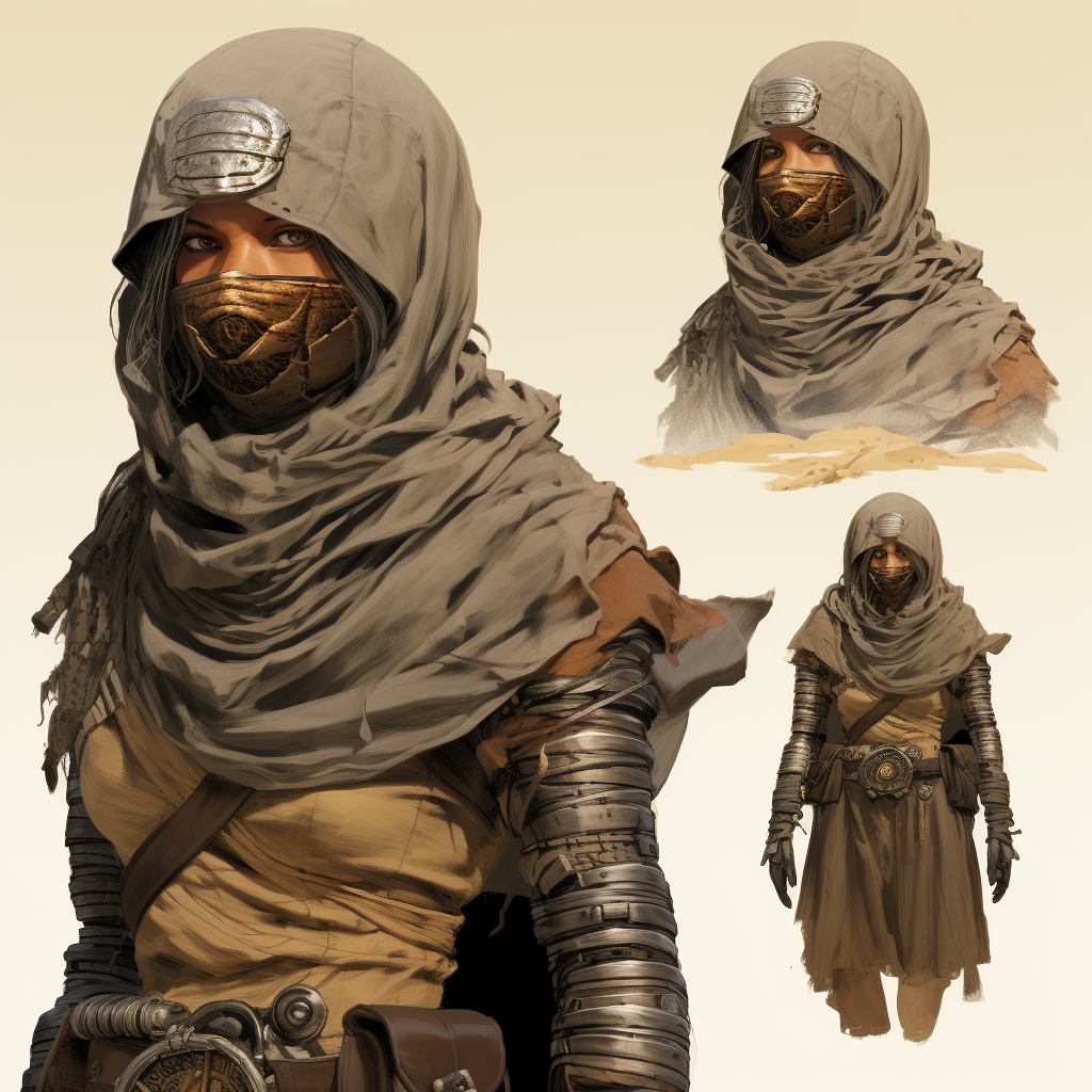 Impressive sandworm character design artwork