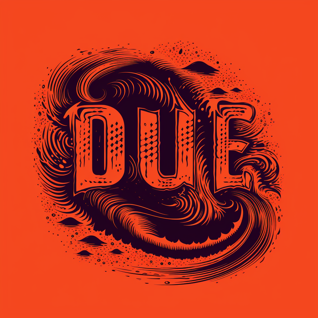 Rock-inspired typography for Dune music band