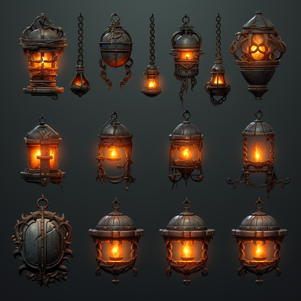 Dungeon Ornaments Sprite Sheet