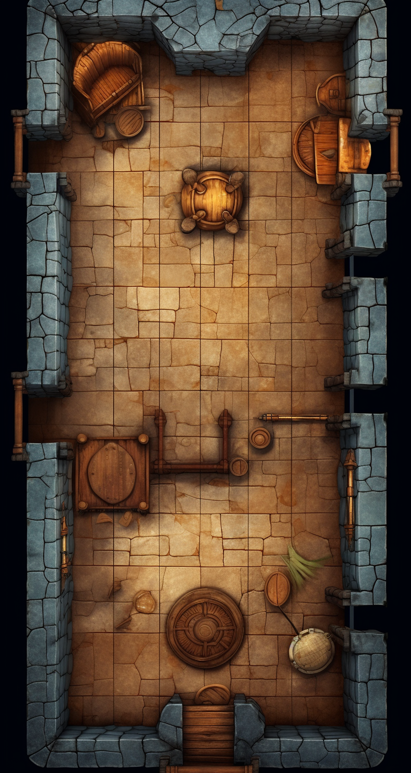 Dungeon room top down RPG tile set