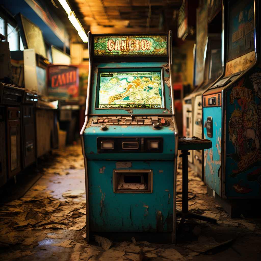 Penny discovers an old dusty arcade game