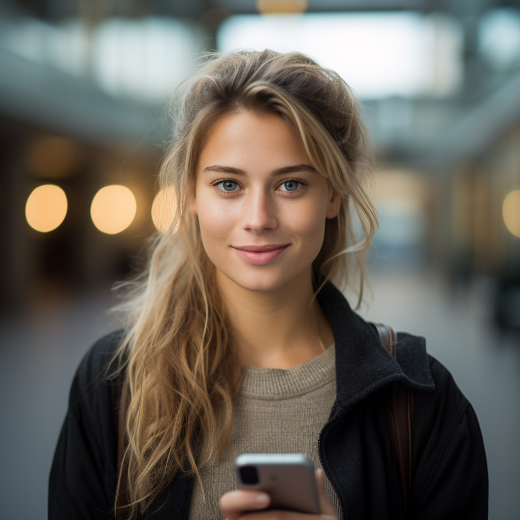 Dutch Woman with Neutral Attractive Smile