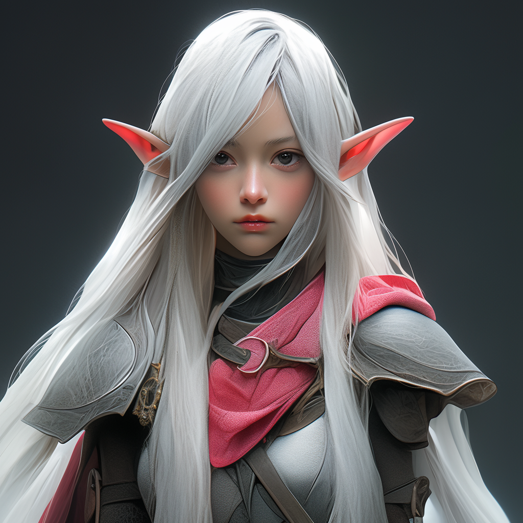 Smiling dutiful young human wife in realistic DnD style