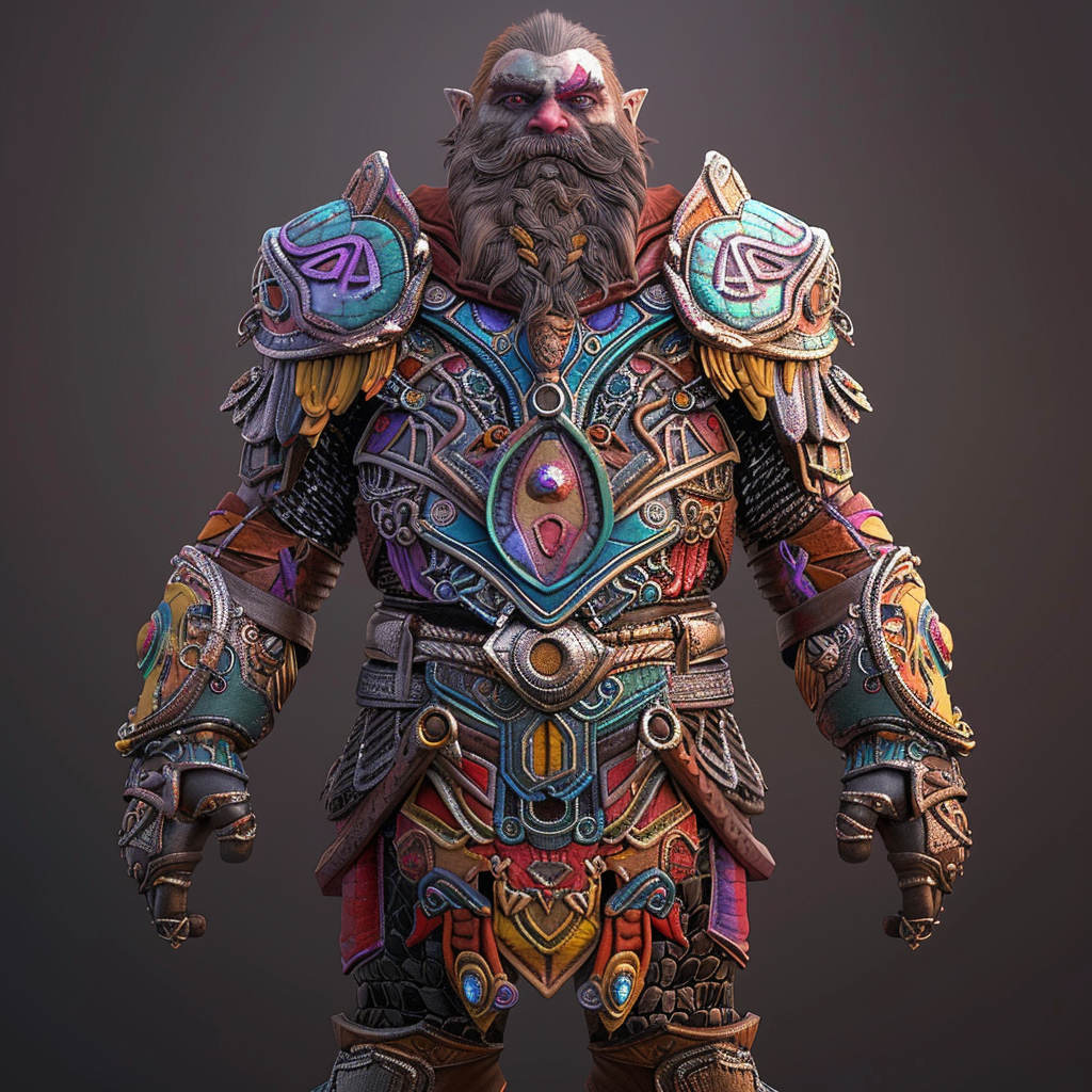 Dwarf Armor Set Unity Game