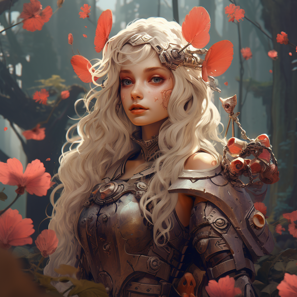 Image of a Dwarf Queen with Blonde Hair