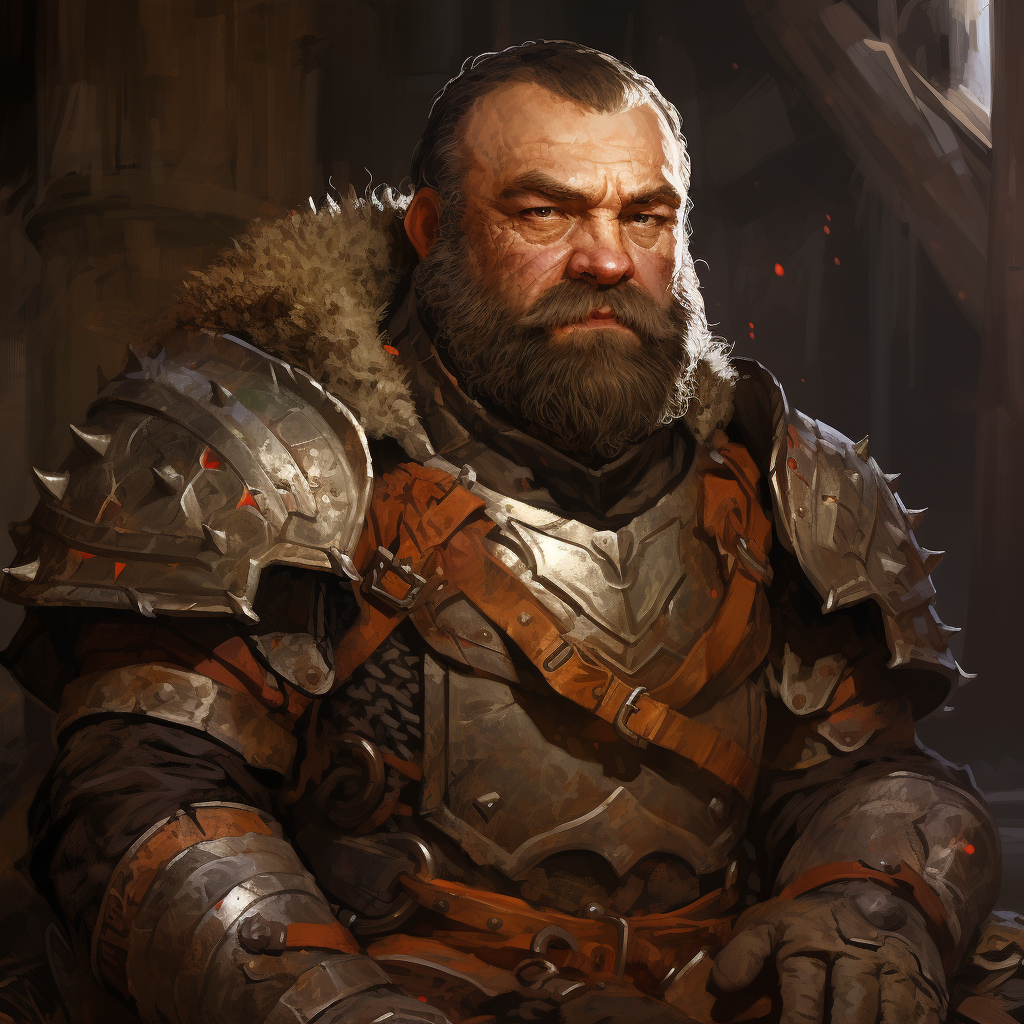 Dwarf in Heavy Plate Armor for Dungeons and Dragons