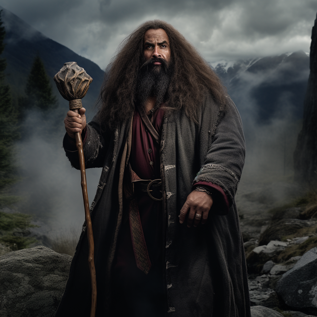 Dwayne Johnson as Rubeus Hagrid