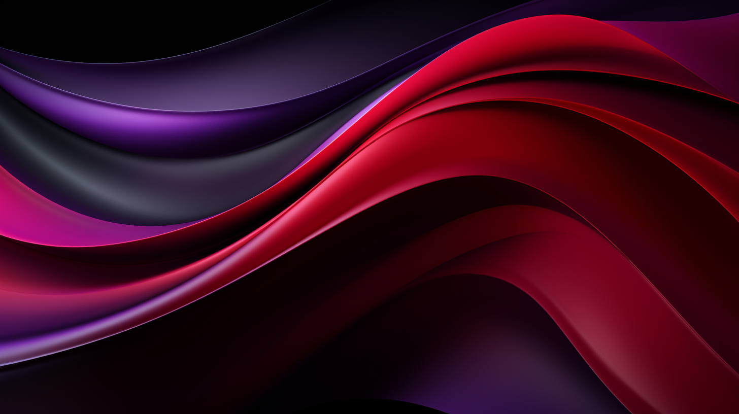 Animated Shapes Wallpaper in Gradient Purple, Red, and Black