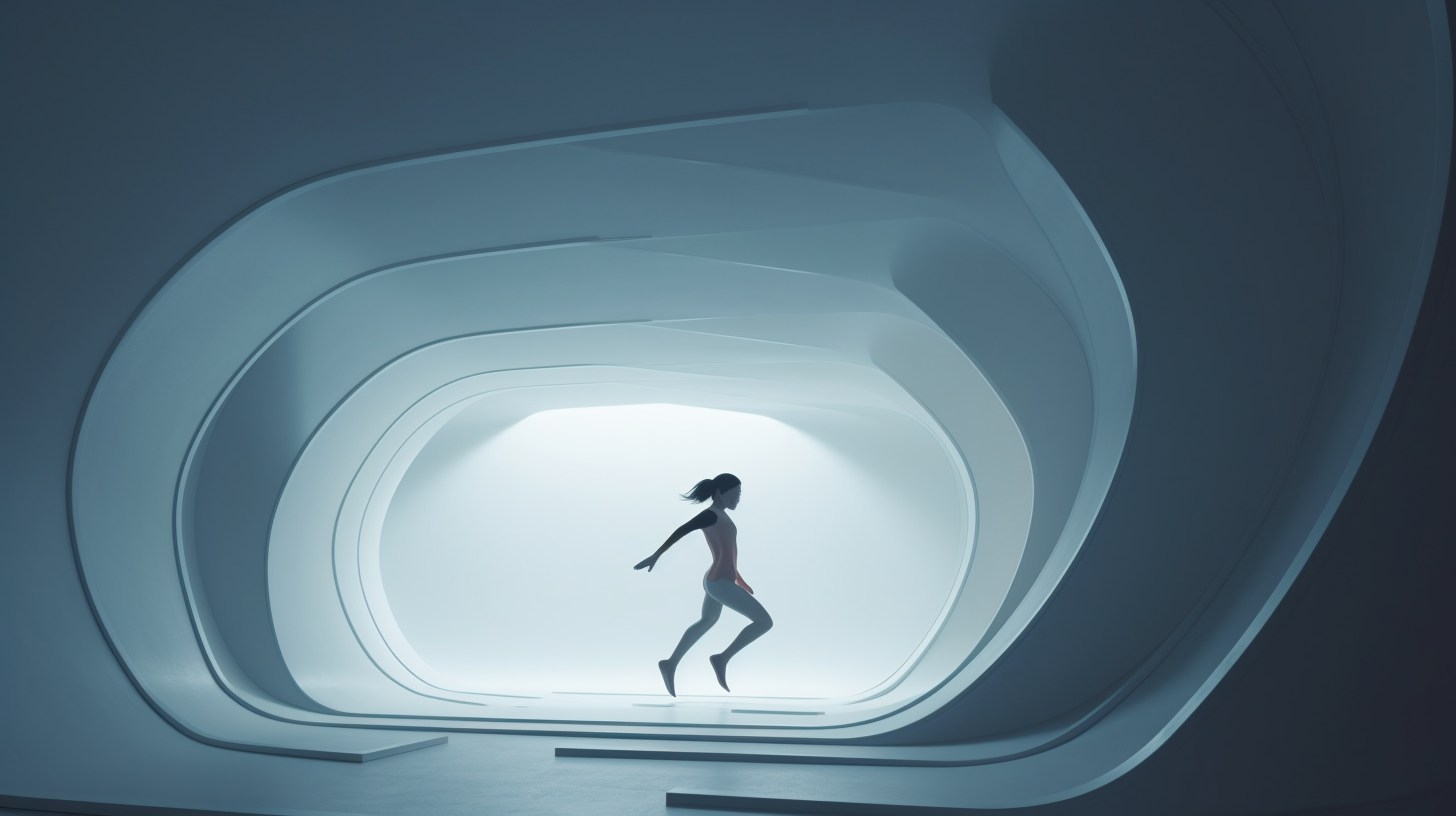 Character Running in Minimalist Environment