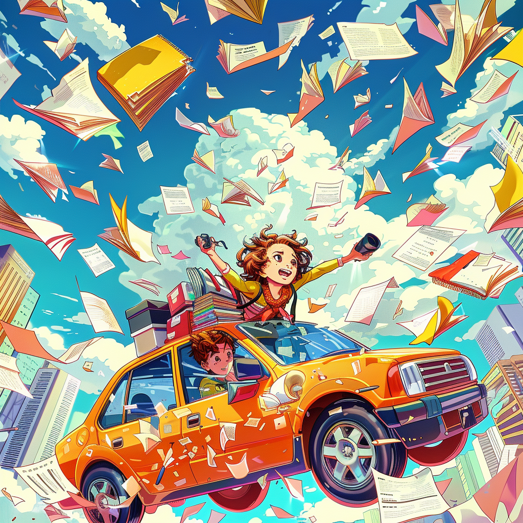 Colorful Startup Journalist Illustration Sky