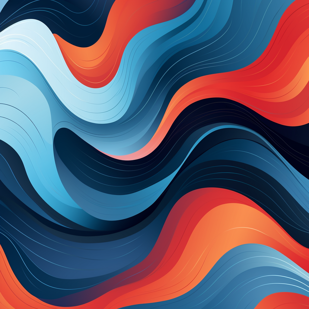 Vibrant abstract waves vector design