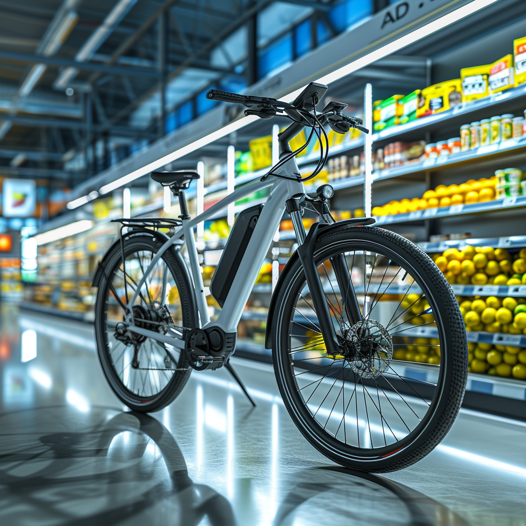 E-Bike Inside ALDI Store