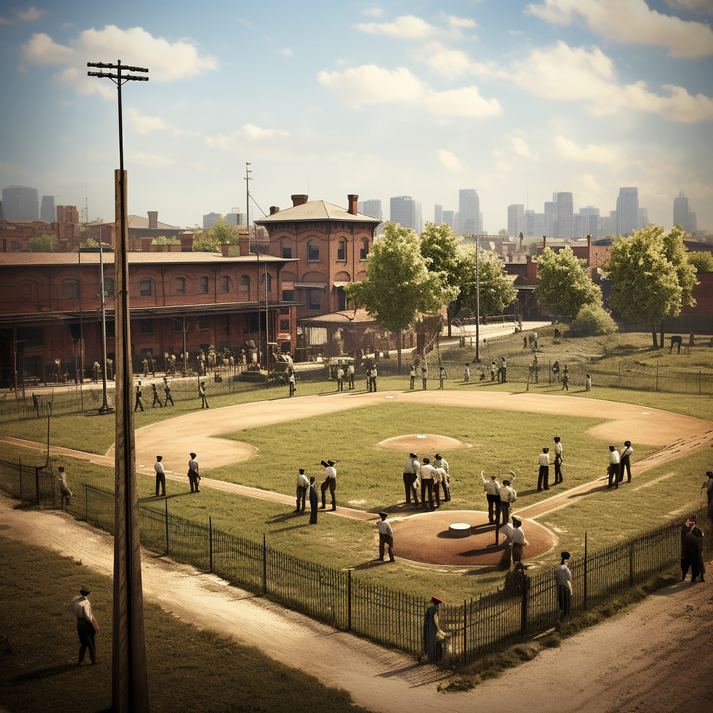 Vintage Baseball Diamond in Chicago