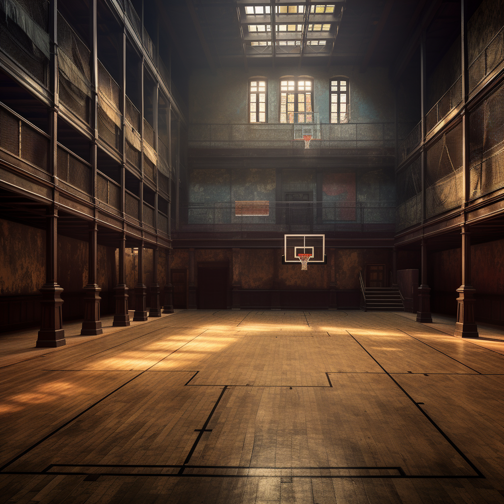 Vintage handball court in Chicago