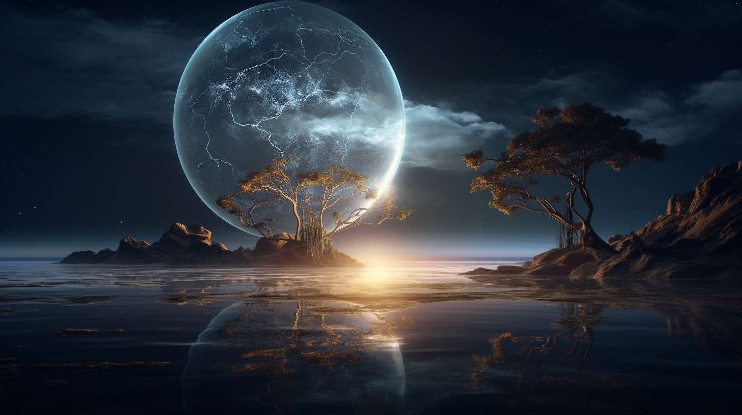 Earth Dreams C4D Render Dramatic Lighting