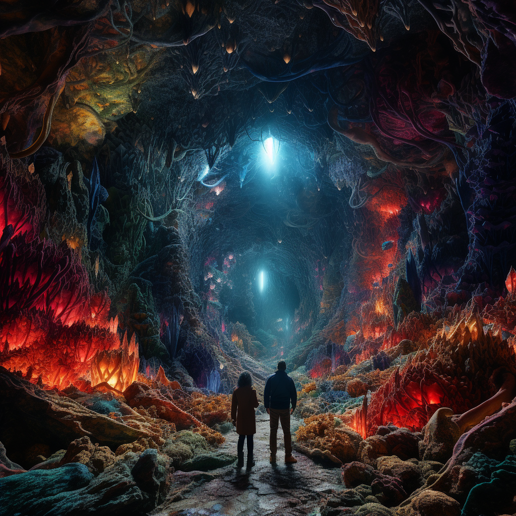 Psychedelic journey to the centre of the earth