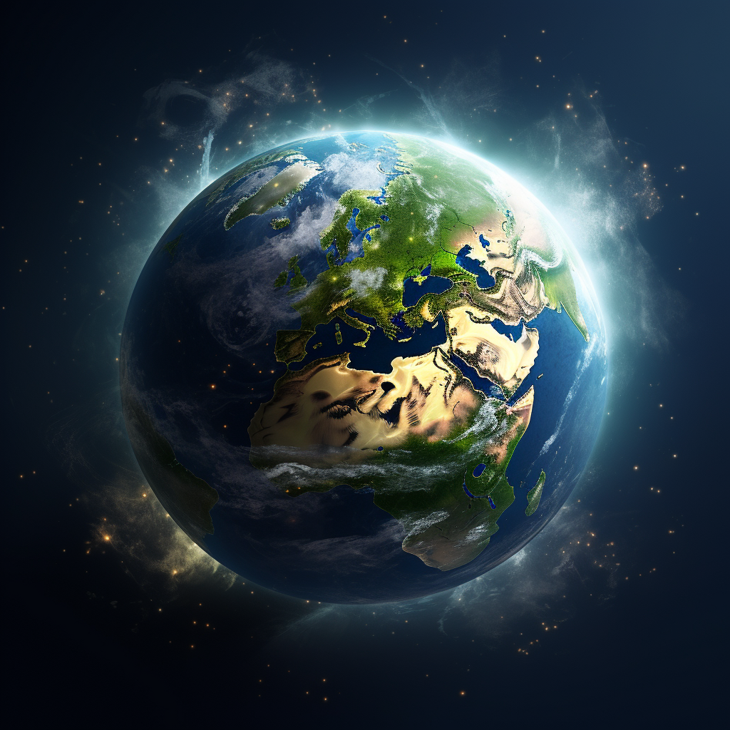 Earth icon representing global connection