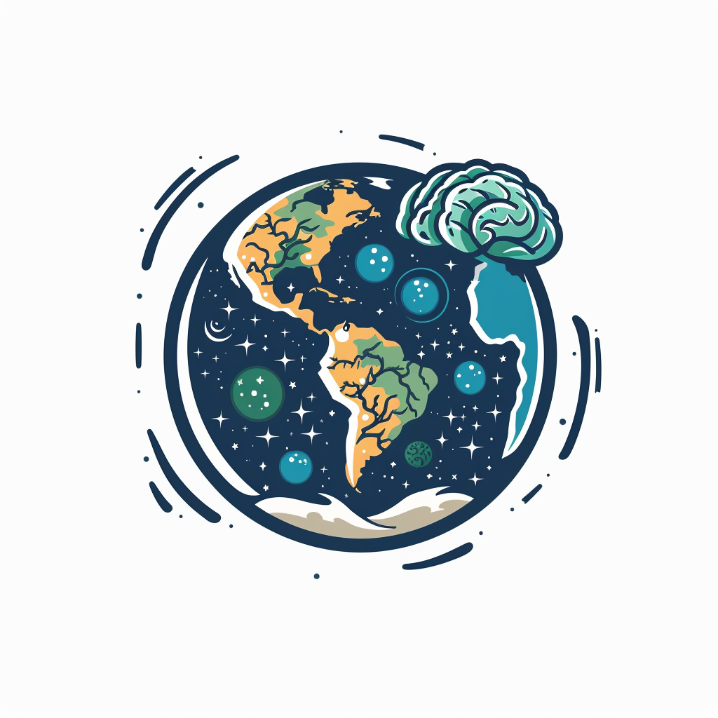 Earth Travel Brain Logo Design