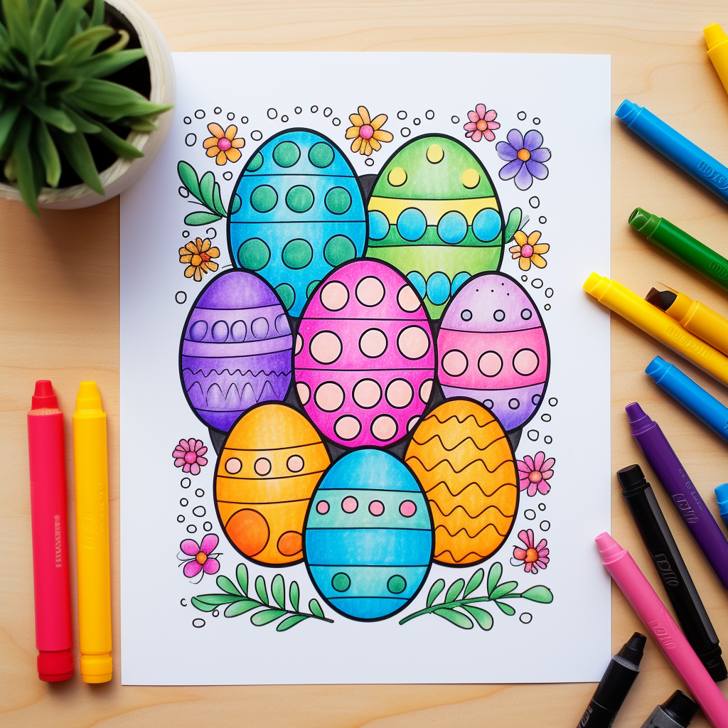 Easter dot markers activity pages