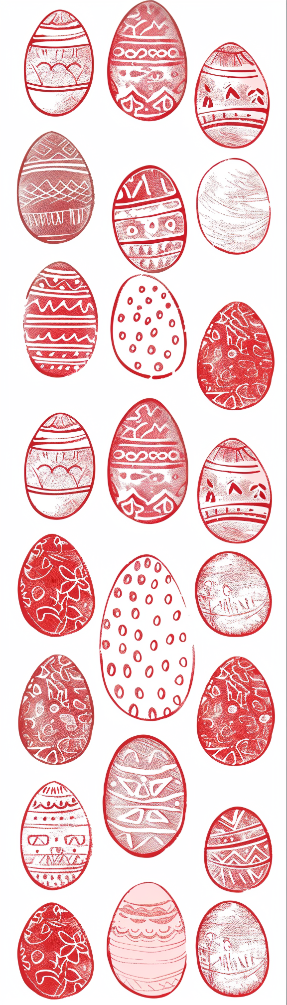 Hand Drawn Easter Label Illustration