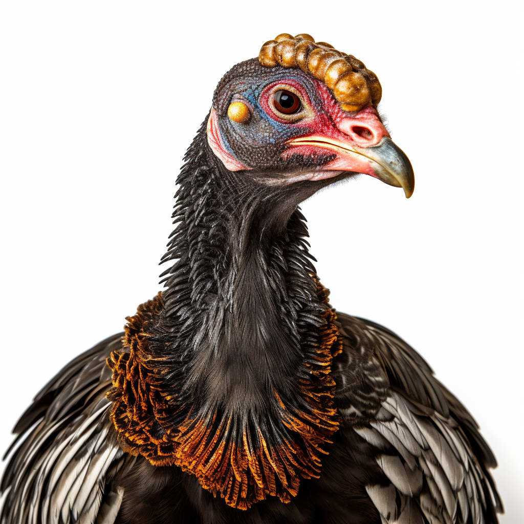 Eastern Wild Turkey with Gold Necklaces